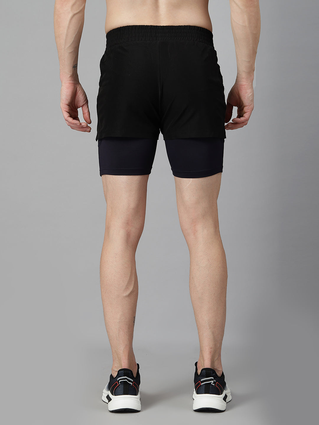 Men Running Sports Double Layered Shorts With Pocket | CHKOKKO