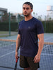 Men's Dry Fit Half Sleeve Gym T-Shirt Navy Blue