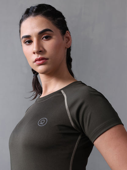 Women's Performance Compression T-Shirt Olive