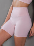 Women’s Seamless Training & Yoga Shorts Light Pink
