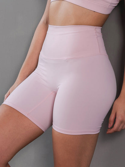 Women’s Seamless Training & Yoga Shorts Light Pink