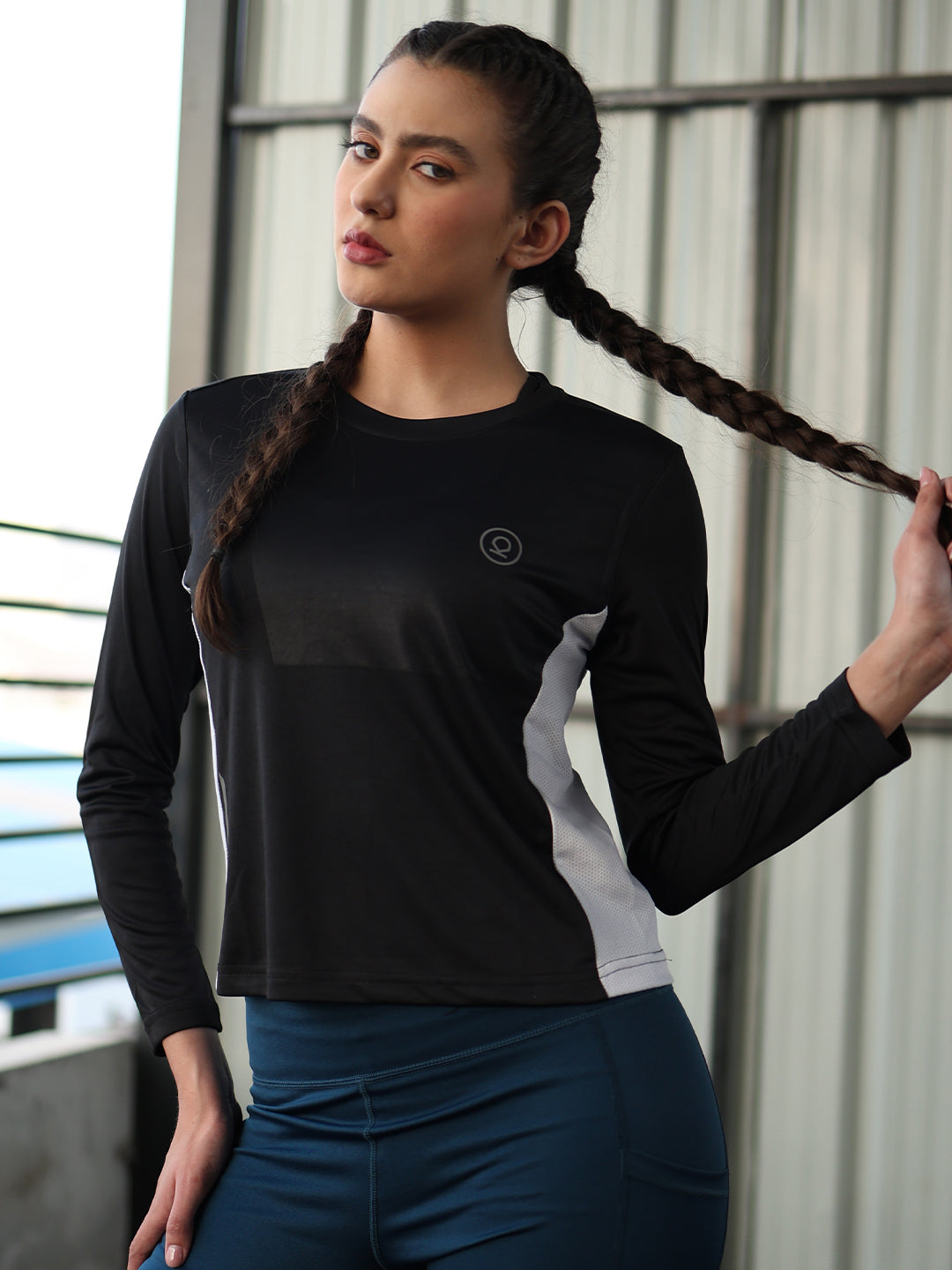 Women's Round Neck Active Wear Sports T-Shirt | CHKOKKO