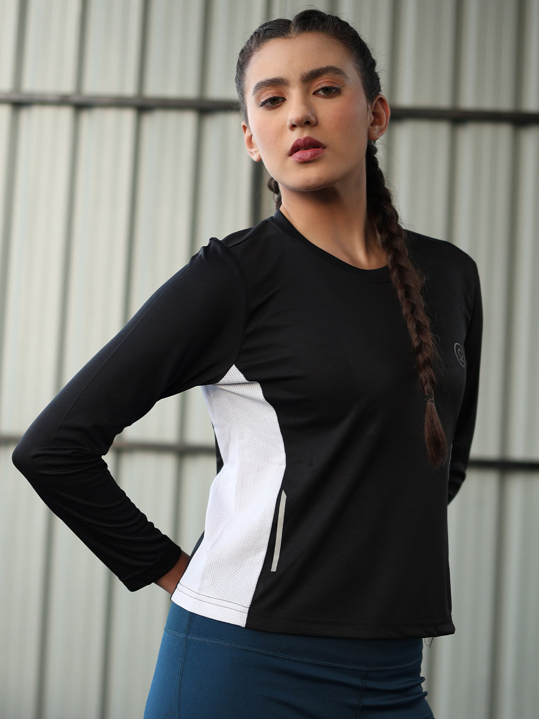 Women's Round Neck Active Wear Sports T-Shirt | CHKOKKO