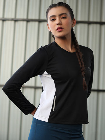 Women's Round Neck Active Wear Sports T-Shirt | CHKOKKO