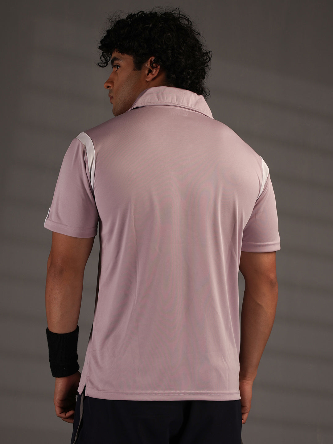 Men's Polo Neck Regular Fit Gym Sports Zipper T-Shirt