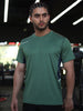Men's Dry Fit Half Sleeve Gym T-Shirt Green
