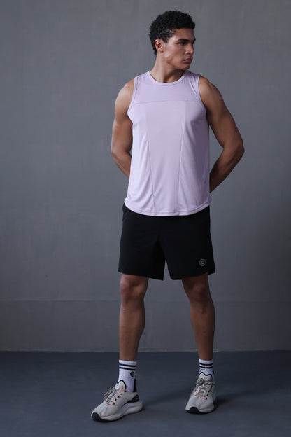 Men Lavender Gym Sleeveless Sports Tanktop
