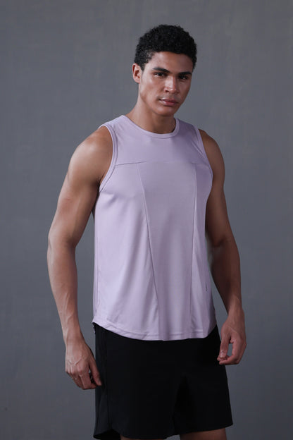 Men Lavender Gym Sleeveless Sports Tanktop