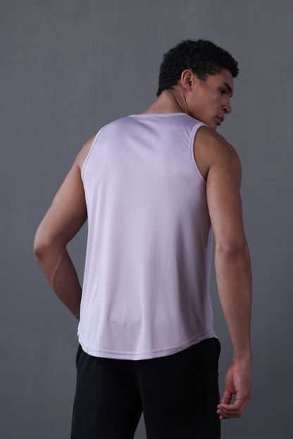 Men Lavender Gym Sleeveless Sports Tanktop