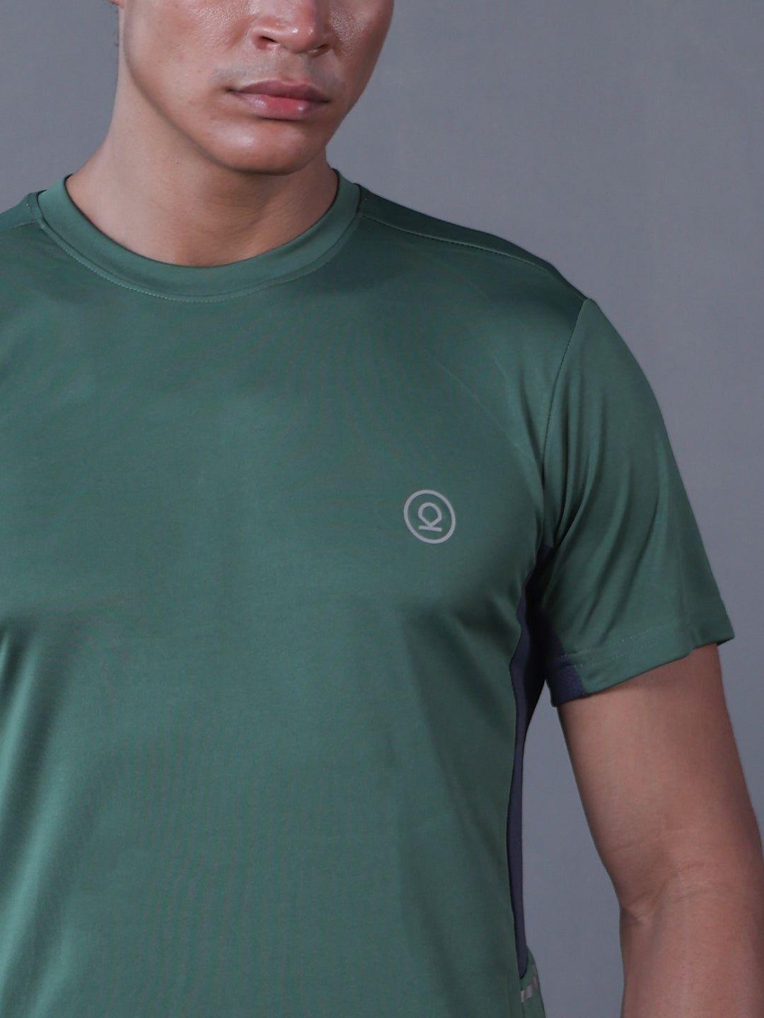 Men's Dry Fit Half Sleeve Gym T-Shirt Green