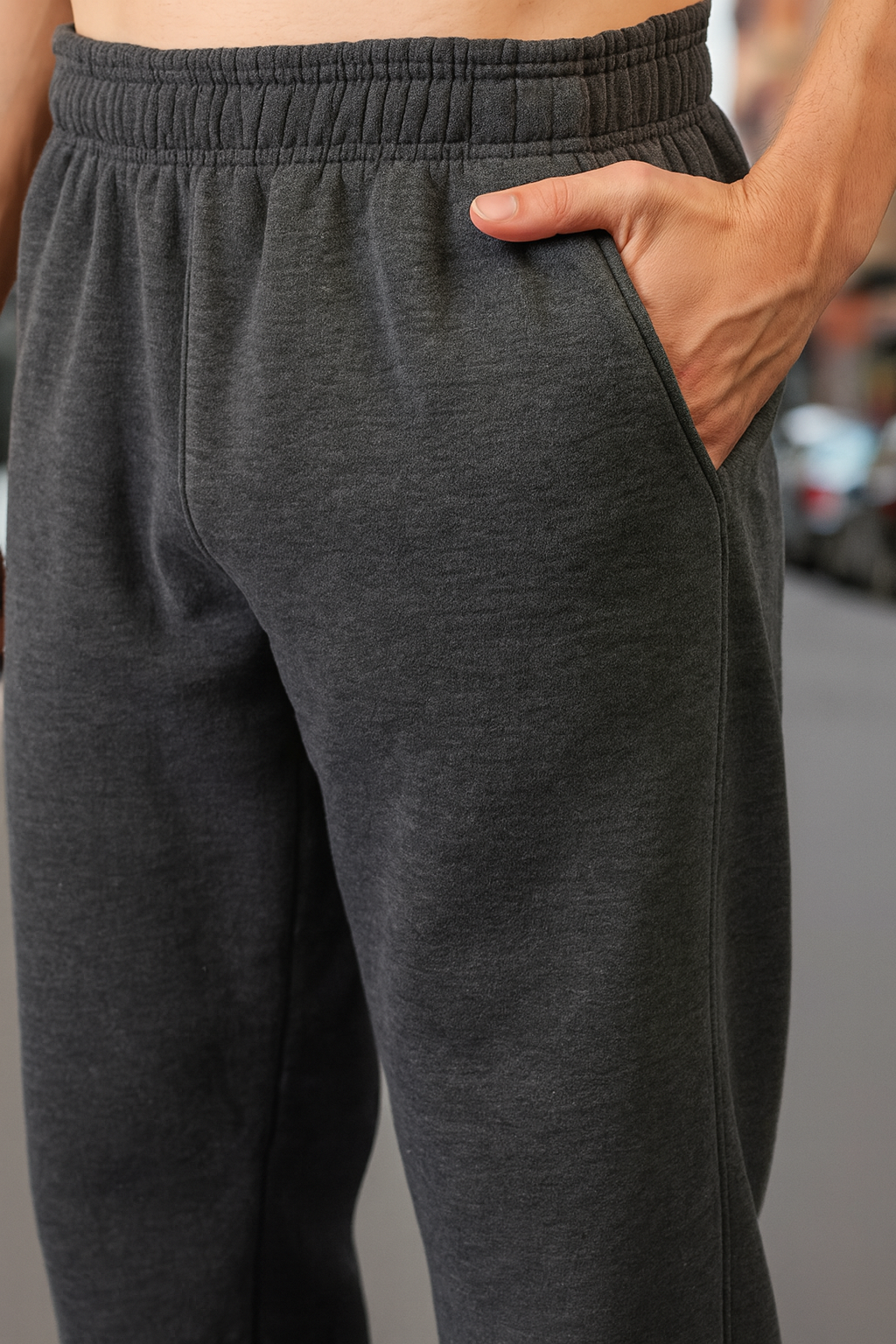 Men Anthra Black Full Zipper Winter Tracksuit