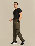 Men's Olive Black Active Trouser