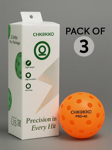 Chkokko PRO-40 Pickleballs Set of 3