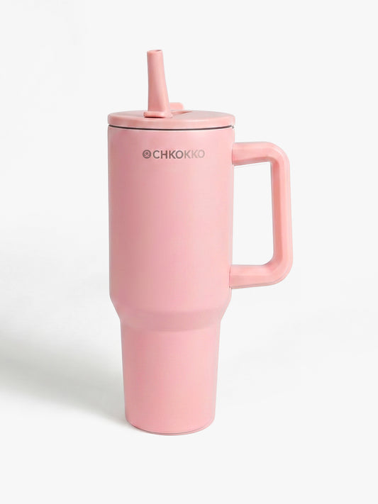 Chkokko Premium Insulated Tumbler - Peach 1200ml with Leak-Proof Lid