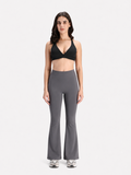 Women Seamless Power Flared Pants Grey
