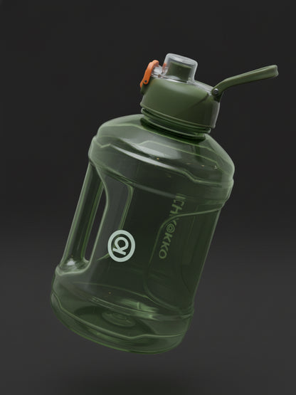 CHKOKKO 2.2L Large Sports Water Bottle with Handle & Leak-Proof Flip Cap