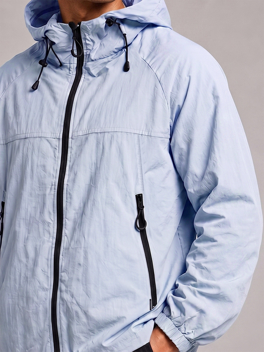 Men's IceBlue Hooded Sunscreen Jacket UPF 50+ | UV & Sun Protection
