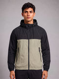 Men's Black Green Hooded Sunscreen Jacket UPF 50+ | UV & Sun Protection