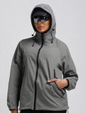 Women's Grey Hooded Sunscreen Jacket UPF 50+ | UV & Sun Protection