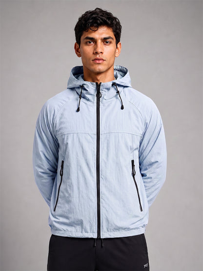 Men's IceBlue Hooded Sunscreen Jacket UPF 50+ | UV & Sun Protection