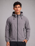 Men's Grey Hooded Sunscreen Jacket UPF 50+ | UV & Sun Protection
