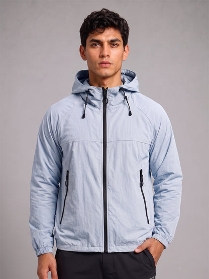 Men's IceBlue Hooded Sunscreen Jacket UPF 50+ | UV & Sun Protection