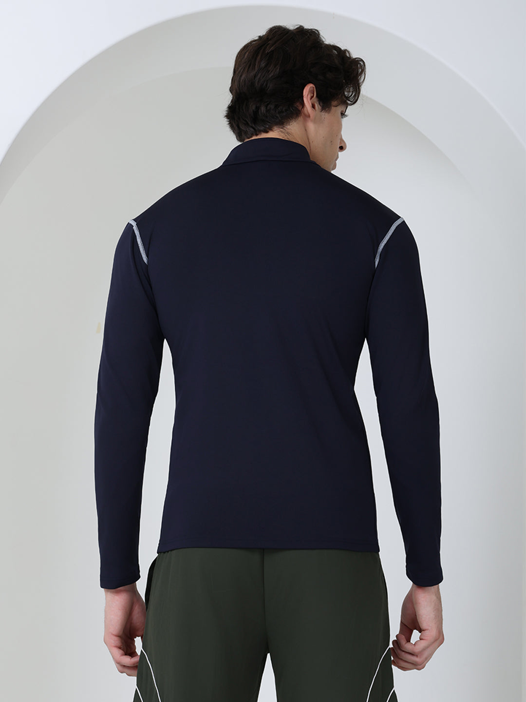 Men’s Full Sleeves Performance Compression T-Shirt for Gym Navy