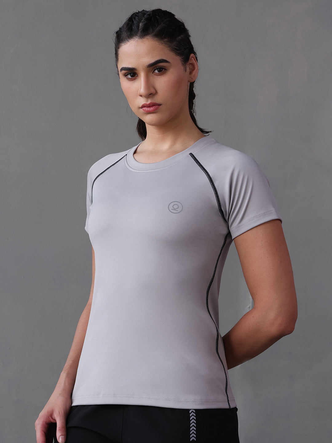 Women's Performance Compression T-Shirt Light Grey