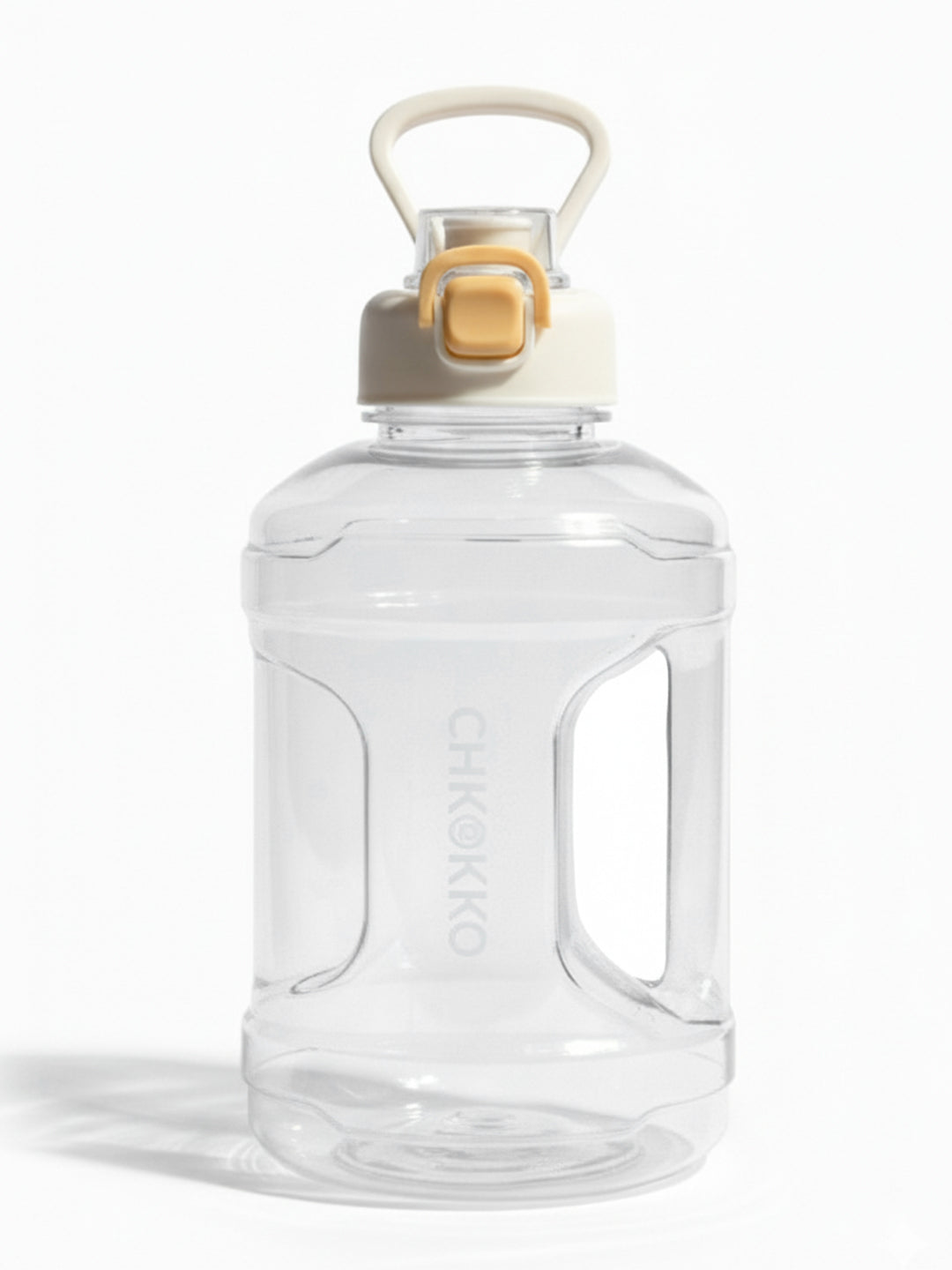 CHKOKKO 2.2L Large Sports Water Bottle with Handle & Leak-Proof Flip Cap