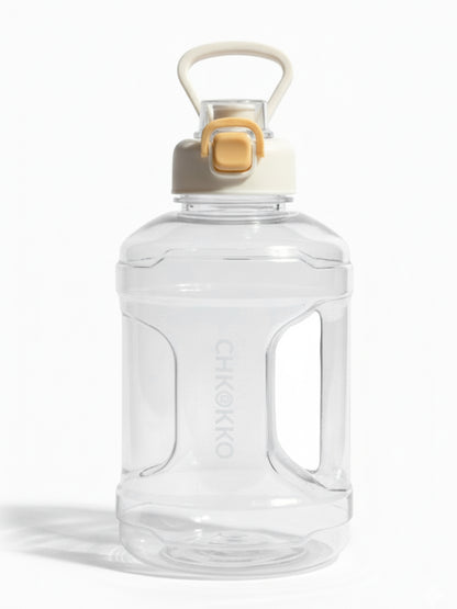 CHKOKKO 2.2L Large Sports Water Bottle with Handle & Leak-Proof Flip Cap