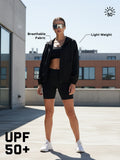 Women’s Lightweight UPF 50+ Sun Protection Summer Jacket Black