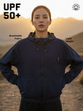 Women’s Lightweight UPF 50+ Sun Protection Summer Jacket Navy