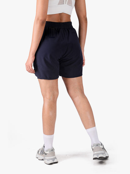 Women’s Double Layer Sports Running Shorts Navy