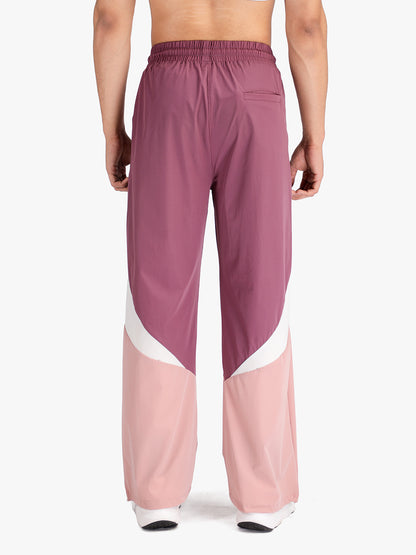 Arc Pant - Men's  Colorblock Wide-Leg Track Pants Onion White