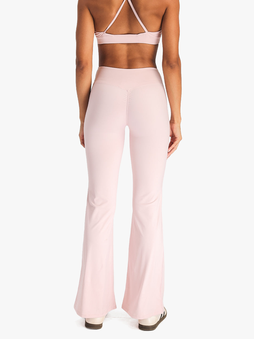 Women’s Crossover Flared Pants Pink