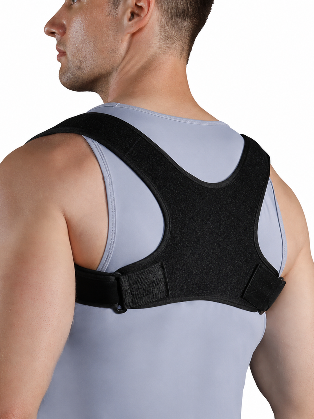 Chkokko Adjustable Posture Corrector for Men & Women – Upper Back & Shoulder Support Brace