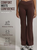 Women’s Crossover Flared Pants Brown