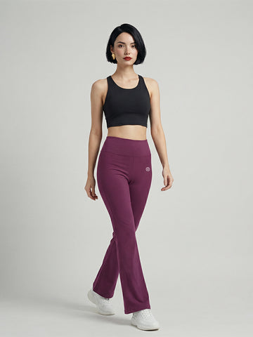 Women's High Waist Solid Flared Pants Onion