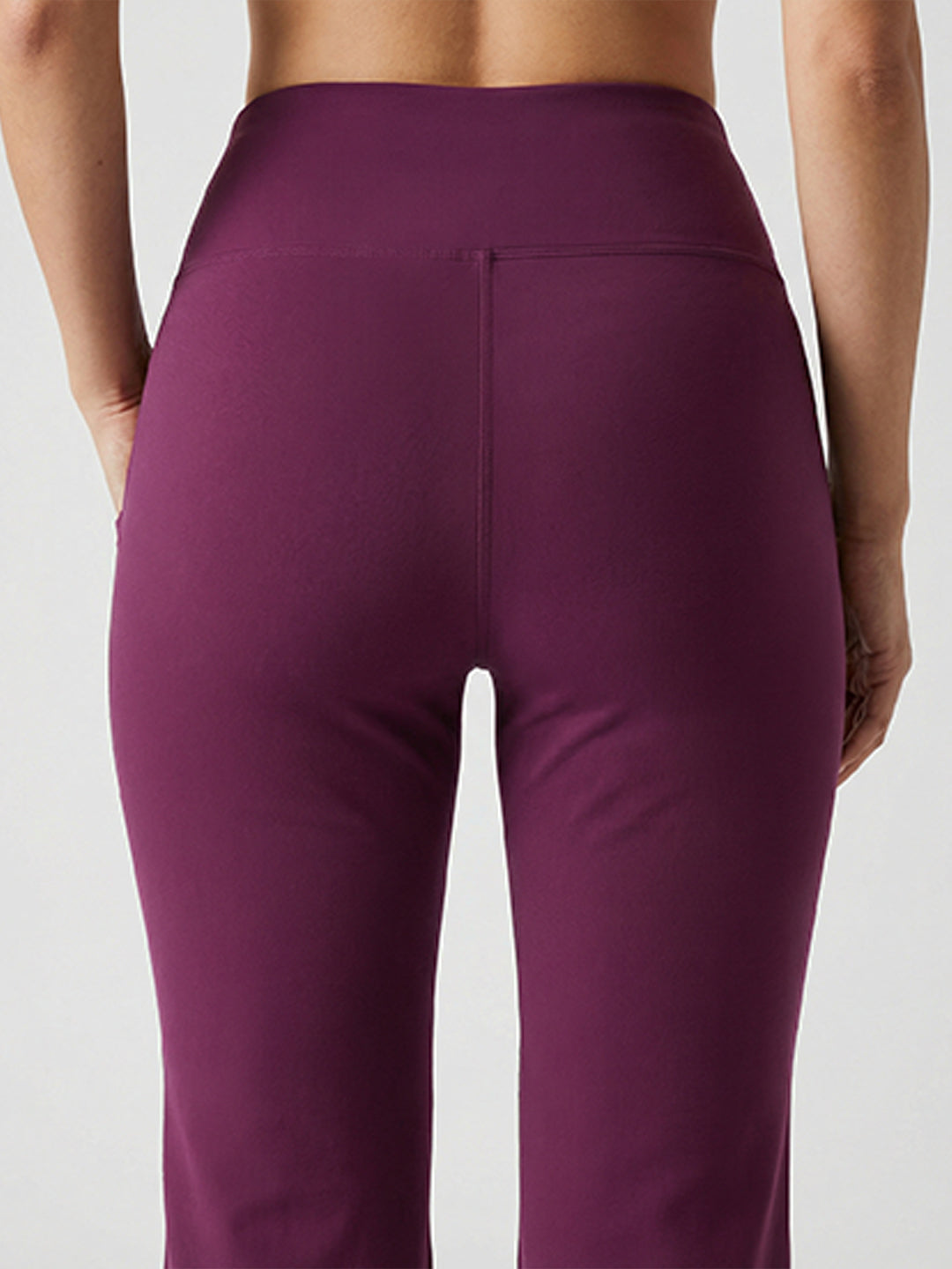 Women's High Waist Solid Flared Pants Onion