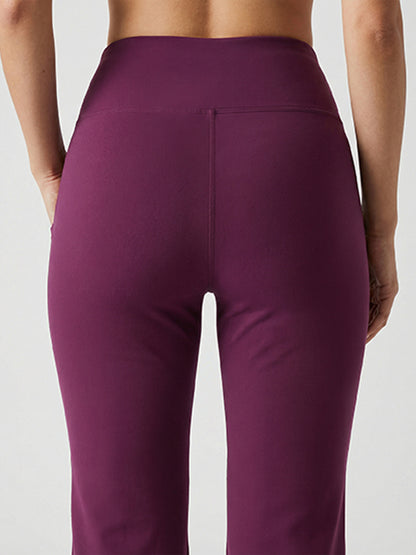 Women's High Waist Solid Flared Pants Onion