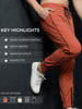 Men Rust Gym Training Sports Trackpant