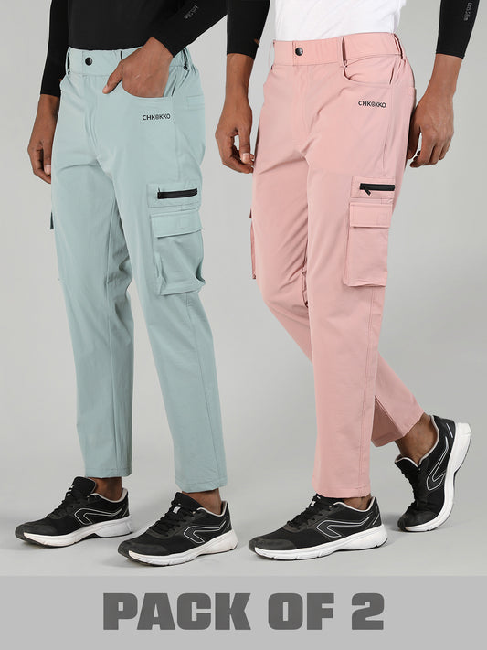 Men’s Premium Cargo Trackpants Pack of 2