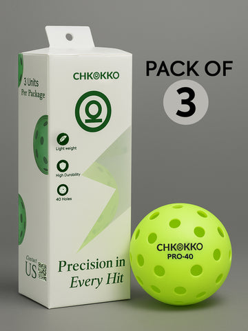 Chkokko PRO-40 Pickleballs Set of 3