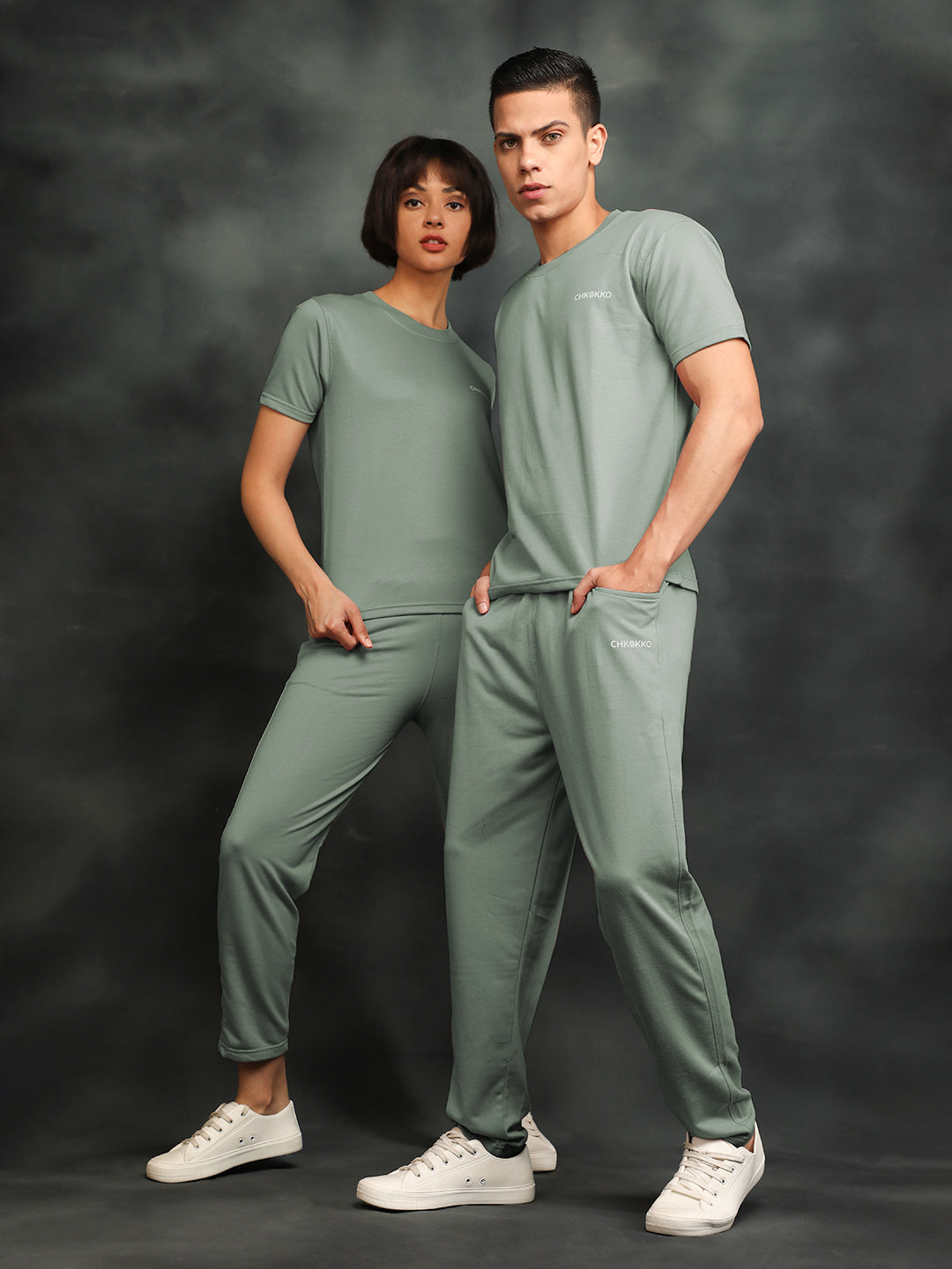 Couple Regular Co-Ord Set - Pastel Green