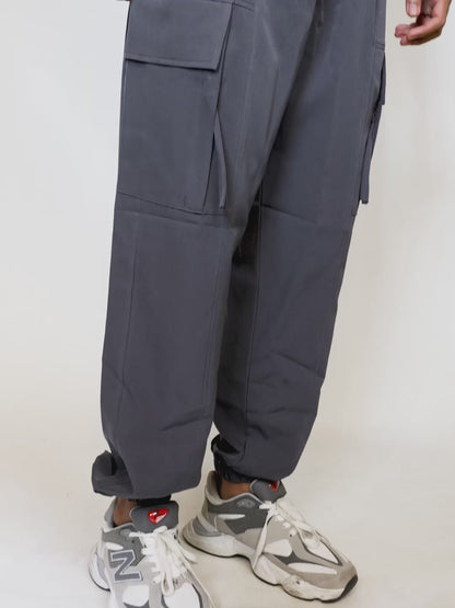 Men’s Grey Relaxed Fit Sports Trackpant