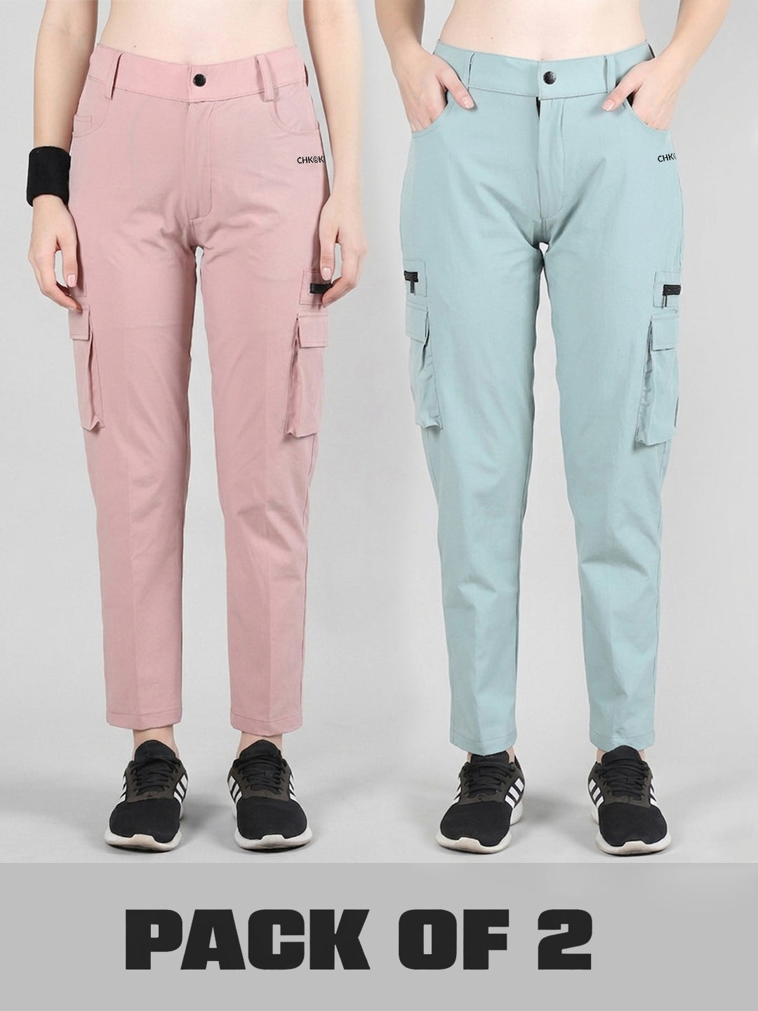 Women’s Premium Cargo Trackpants Pack of 2