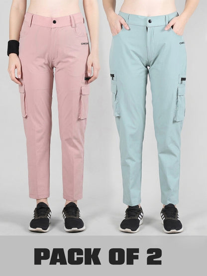 Women’s Premium Cargo Trackpants Pack of 2