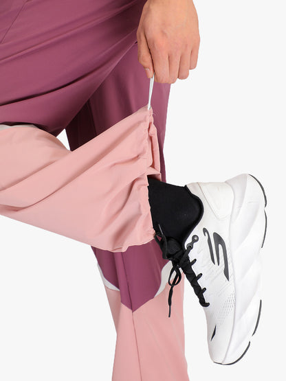 Arc Pant - Men's  Colorblock Wide-Leg Track Pants Onion White
