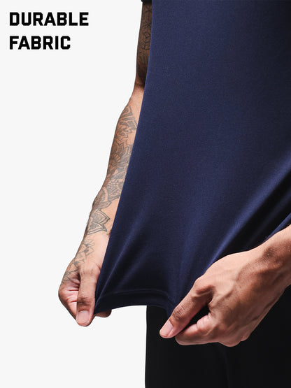 Men’s Performance Compression T-Shirt for Gym Navy