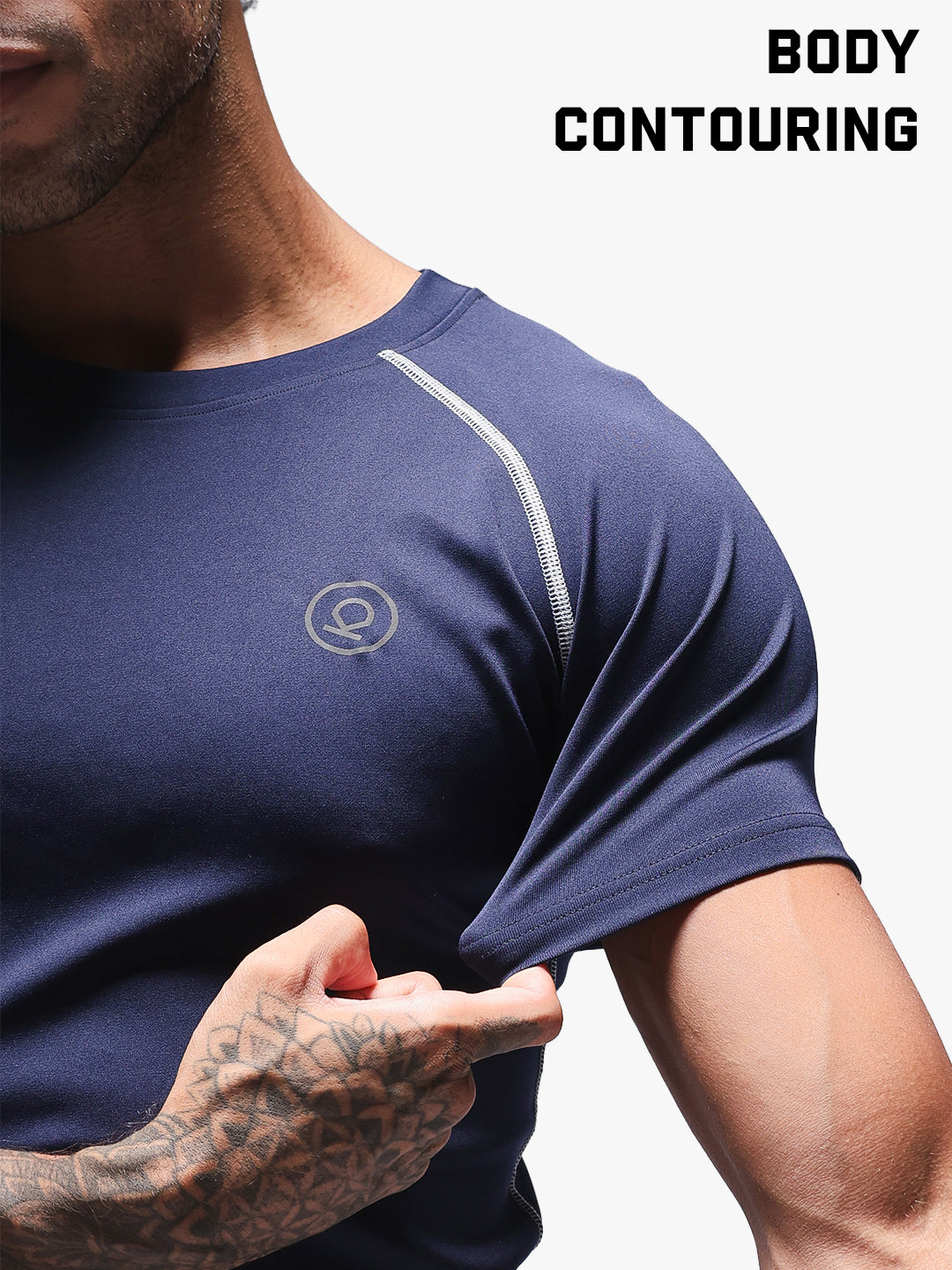 Men’s Performance Compression T-Shirt for Gym Navy